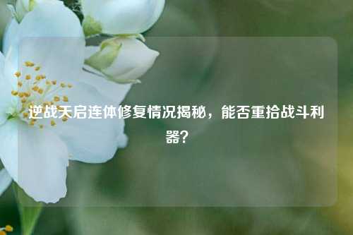 逆战天启连体修复情况揭秘，能否重拾战斗利器？